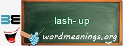 WordMeaning blackboard for lash-up